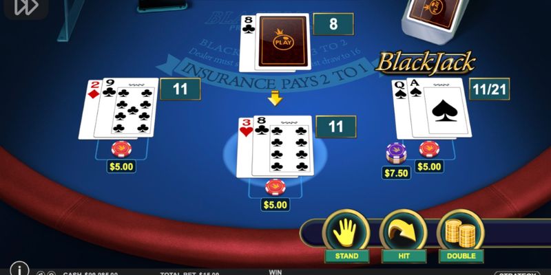 Bài Blackjack Online - 50.000 + Người Chơi Lựa Chọn Mỗi Ngày 2 Thưởng cho từng trường hợp xảy ra trong game